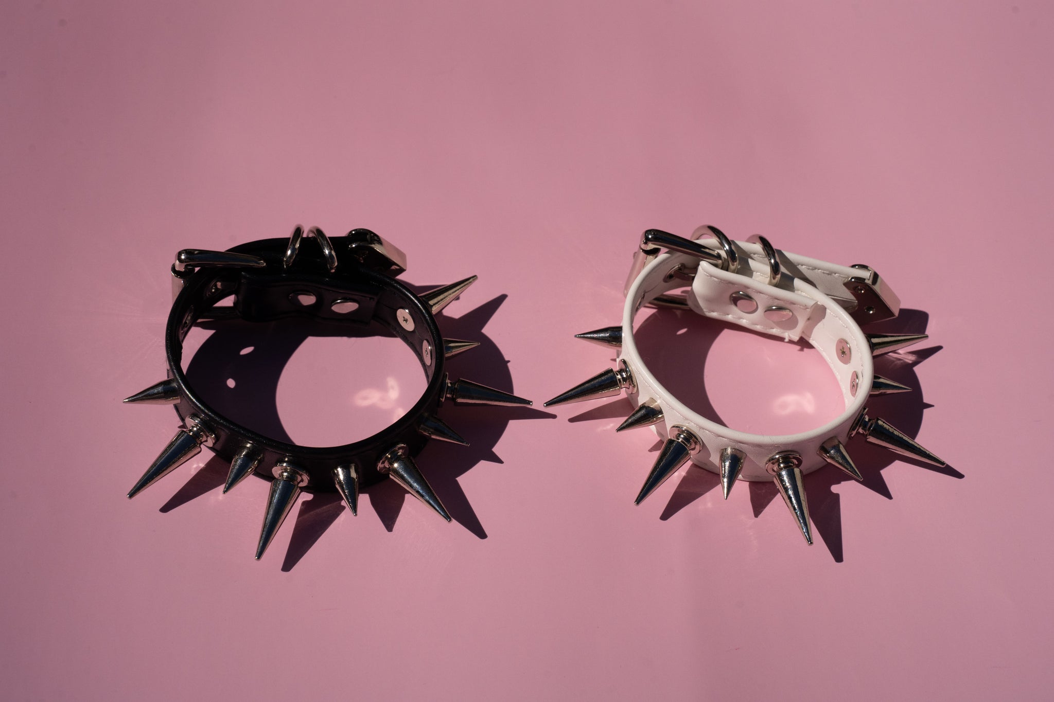 Spiked Black/White cuffs